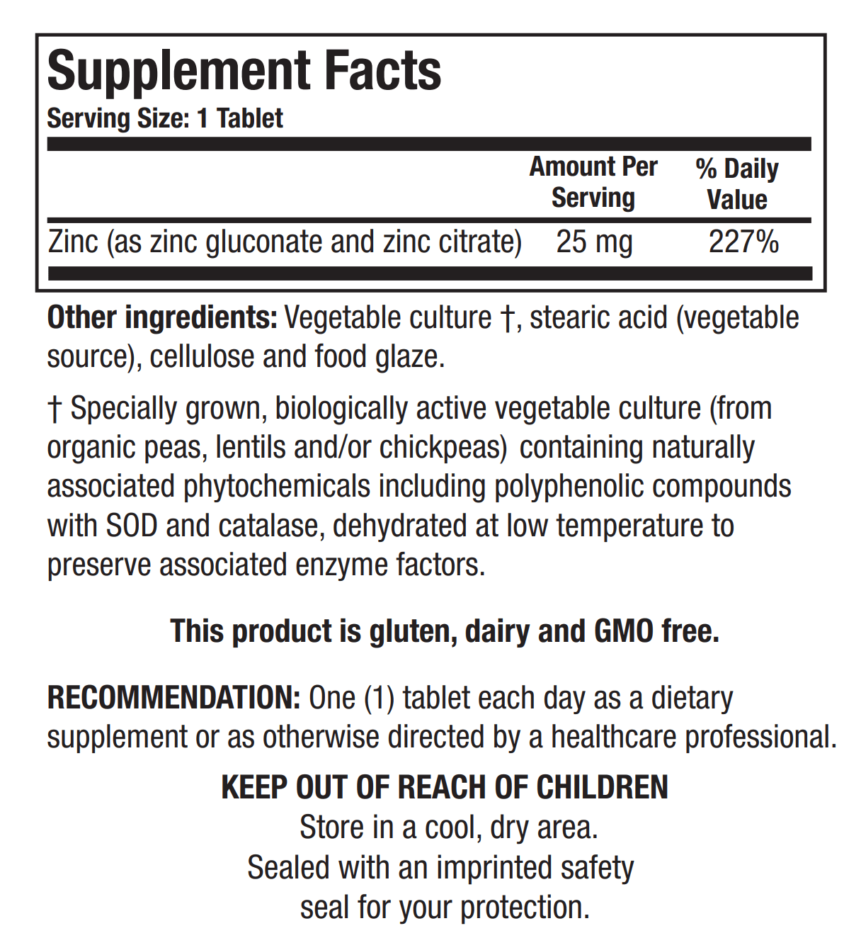 ZN-ZYME FORTE (100T) Biotics Research Supplement - Conners Clinic